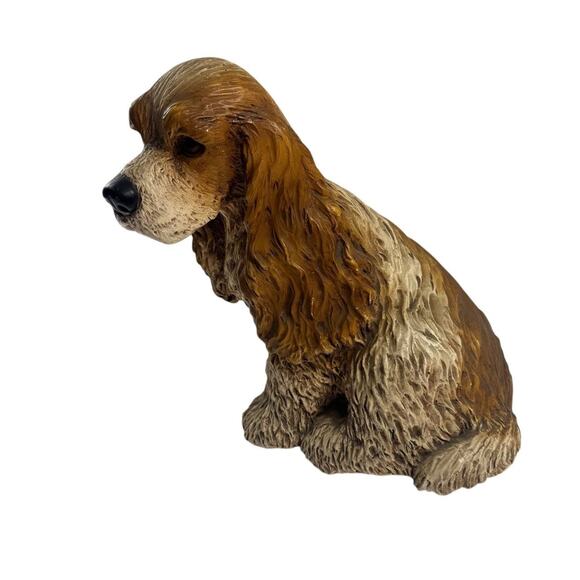 Vintage 1983 Universal Statuary Corp Cocker Spaniel Dog Figurine Heavy Resin - Picture 2 of 10